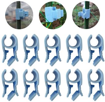 Saldering Hoop Clips Klem Pijp Plastic 10 Stuks 16Mm Mesh Pp Plant Stakes Schaduw Rij Cover Film Kas Accessoires