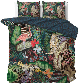 Sale: -33% | Dekbedovertrek Katoen-Satijn - Augusta - Tweepersoons (200x200 Cm) - Meerkleurig Katoen-satijn - Natuur & Dieren - Manilla - Dekbed-Discounter.nl