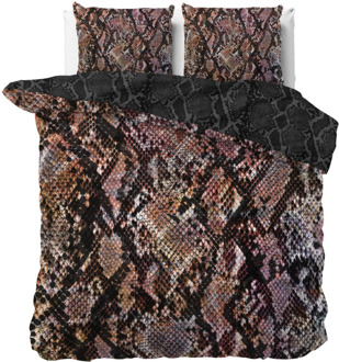 Sale: -33% | Dekbedovertrek Katoen-Satijn - Germaine - Tweepersoons (200x200 Cm) - Meerkleurig Katoen-satijn - Abstract - Manilla - Dekbed-Discounter.nl