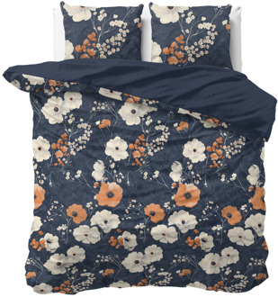 Sale: -34% | Dekbedovertrek Katoen - Flora - Eenpersoons (140x200 Cm) - Meerkleurig Katoen - - Sleeptime Pure - Dekbed-Discounter.nl