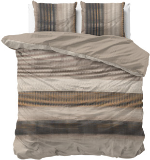 Sale: -34% | Dekbedovertrek Katoen - Mauro - Eenpersoons (140x200 Cm) - Meerkleurig Katoen - - Sleeptime Pure - Dekbed-Discounter.nl