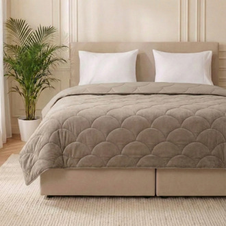 Sale: -40% | Wasbaar Easy Dekbed Zonder Overtrek - Zonder Overtrek Velvet Taupe - Exclusief Kussensloop - 240x200 Cm (Lits-Jumeaux) - Zydante 200 Gram Per M² - Dekbed-Discounter.nl