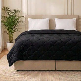 Sale: -40% | Wasbaar Easy Dekbed Zonder Overtrek - Zonder Overtrek Velvet Zwart - Exclusief Kussensloop - 140x200 Cm (Eenpersoons) - Zydante - Dekbed-Discounter.nl