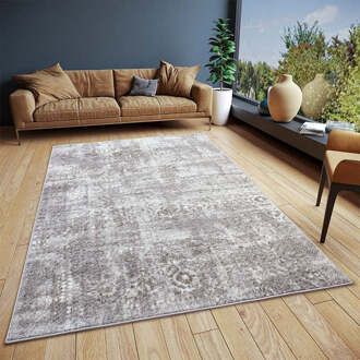 Sale: -50% | Vintage Vloerkleed Fade - Grijs 90x57cm - Polypropyleen - Dekbed-Discounter.nl - 57 x 90 cm