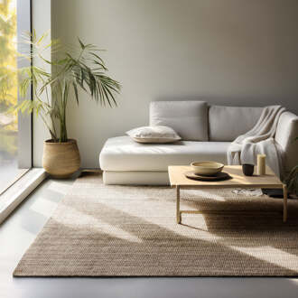 Sale: -56% | Handgeweven Jute Vloerkleed - Taupe 280x190cm - Jute - Dekbed-Discounter.nl - 190 x 280 cm