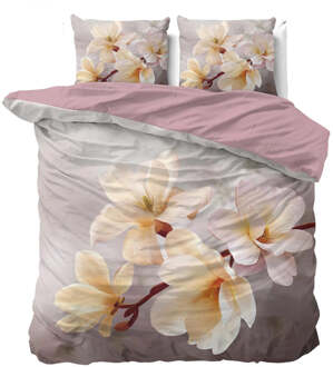 Sale: -60% | Dekbedovertrek Isaline - Lits-Jumeaux (240x220 Cm) - Microvezel - Bloemen - Sleeptime Essentials - Dekbed-Discounter.nl