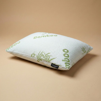 Sale: -67% | Hoofdkussen - Bamboe Dream - Voor Rug- & Buik- En Zijslaper - Traagschuim - Dekbed-Discounter.nl