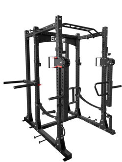 SALE - THE CAGE Power Rack met Jammer Arms - Extended Versie