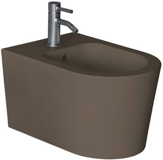 Salenzi Bidet Salenzi Form Square Mat Donkerbruin (exclusief kraan)