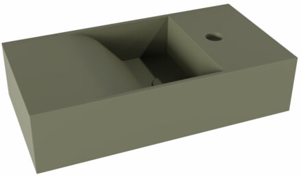 Salenzi Fontein Salenzi Arro 50x26 cm Mat Legergroen Rechts OP = OP