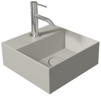 Salenzi Fontein Salenzi Spy 30x30cm Mat Grijs met Clickwaste