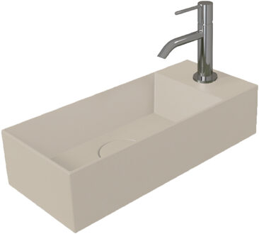 Salenzi Fontein Salenzi Spy 45x20cm Mat Beige met Clickwaste