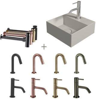 Salenzi Fonteinset Spy 30x30 cm Mat Grijs - spy3030setmgrijs