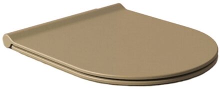 Salenzi Toiletbril Salenzi Form Slim Mat Beige Quickrelease Softclose Toiletzitting