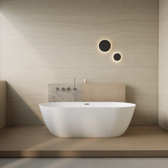 Salenzi Vrijstaand Ligbad Salenzi Flow 165x83x50 cm Mat Wit