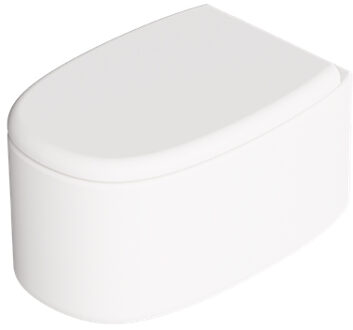 Salenzi Wandcloset Salenzi Idilla 55 cm Keramiek Tornado Spoeling Mat Wit (excl. zitting)