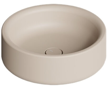 Salenzi Waskom Salenzi Idilla 42 cm Rond Mat Beige (incl. plug)