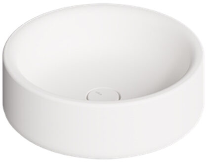 Salenzi Waskom Salenzi Idilla 42 cm Rond Mat Wit (incl. plug)