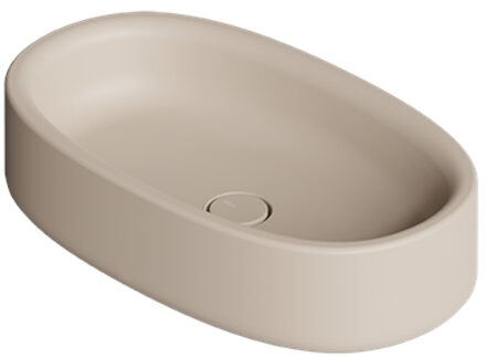 Salenzi Waskom Salenzi Idilla 60 cm Ovaal Mat Beige (incl. plug)