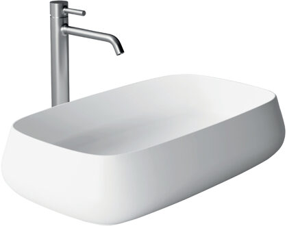 Salenzi Wastafel Salenzi Nur 60x35 cm Keramiek Glans Wit (incl. bijpassende afvoerplug)