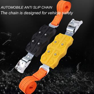 Sales! 2 Stuks Multifunctionele Universele Modder Sneeuw Rubberen Anti-Slip Anti-Slip Auto Band Keten zwart