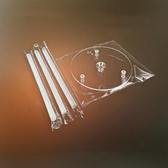 Sales Cake Decoratie Stand Set Voor Verjaardagsfeestje Herbruikbare Cake Separator Plaat Met 3 Cake Ondersteuning Staven Taart Gereedschap sets