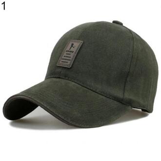 Sales! Mannen Outdoor Baseball Cap Golf Snapback Hip-Hop Casual Verstelbare Sport Hoed leger groen