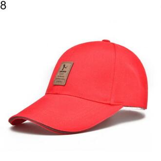 Sales! Mannen Outdoor Baseball Cap Golf Snapback Hip-Hop Casual Verstelbare Sport Hoed Rood