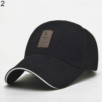 Sales! Mannen Outdoor Baseball Cap Golf Snapback Hip-Hop Casual Verstelbare Sport Hoed zwart