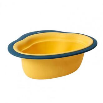 Sales! Sink Plank Multipurpose Met Zuignap Plastic Huishoudelijke Afvoer Mand Voor Keuken geel