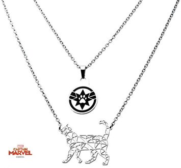 SalesOne Marvel The Infinity Saga Captain Marvel Goose Cat Necklace