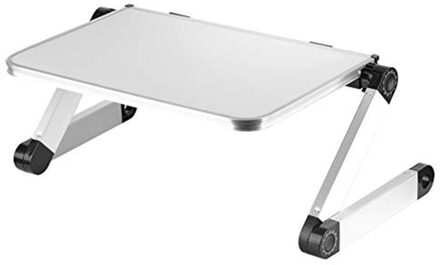 Saleuniversal 360 Verstelbare Draagbare Folding Laptop Bureau Vouwen Laptop Houder Aluminium Stand Smart Telefoon Tafel Houder wit
