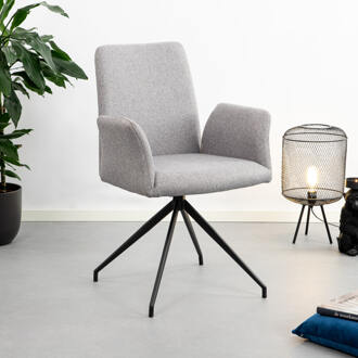 Salg stoel met swivel onderstel lichtgrijs
