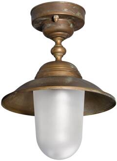 Salina plafondlamp - zeewaterbestendige versie koper, wit opaal