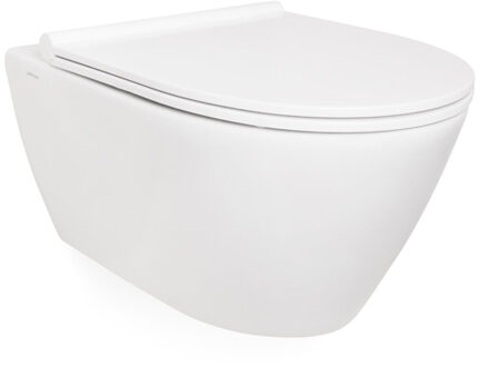 Salina Wandcloset Rimfree zonder toiletzitting wit