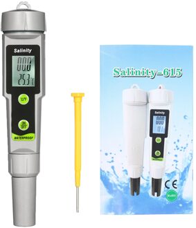 Salinometer Waterdicht Zoutgehalte Test Pen 2-In-1 Zoutgehalte & Temperatuur Meter Draagbare Zoutgehalte Meter Temperatuur Meter ℃/℉