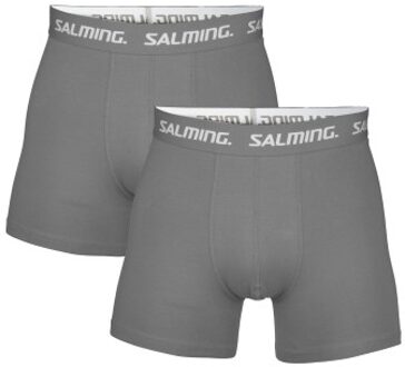 Salming 2 stuks Cotton Boxer * Actie * Zwart,Grijs,Blauw - Small,Medium,Large,X-Large,XX-Large