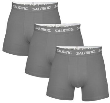 Salming 3 stuks Cotton Boxers With Logo * Actie * Zwart,Grijs,Blauw - Small,Medium,Large,X-Large,XX-Large