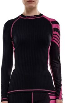 Salming Baselayer LS Tee Women Versch.kleure/Patroon,Zwart,Roze