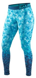 Salming Flow Tights Women 17 Versch.kleure/Patroon,Blauw