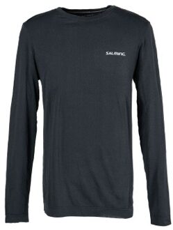 Salming Seamless LS Tee Men Zwart - Medium,Large,X-Large,XX-Large