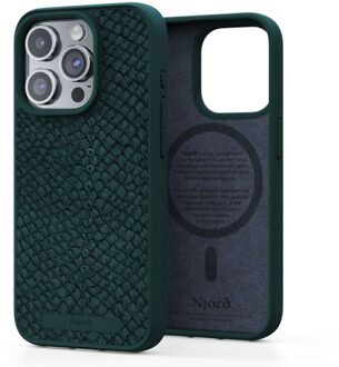 Salmon Leather MagSafe Case voor de iPhone 15 Pro - Green Groen