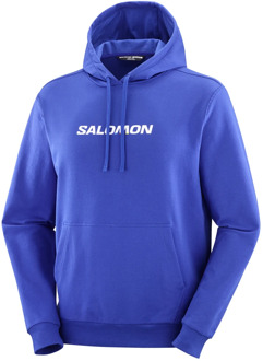 Salomon Logo Hoodie voor buitenavonturen Salomon , Blue , Heren - Xl,L,M,S