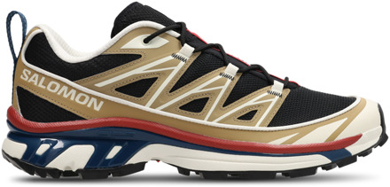 Salomon XT-6 Sneakers Heren - Zwart - Maat 45 1/3 - Mesh/Synthetisch Black