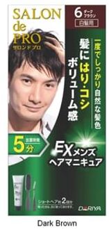 Salon De Pro EX Men's Gray Hair Color Dark Brown