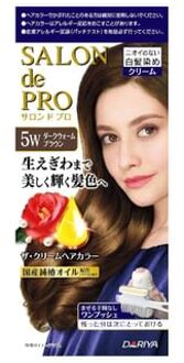 Salon De Pro One Push Gray Hair Color Cream 5W Dark Warm Brown