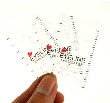 Salon Diy Make Up Cat Eye Vormgeving Gereedschap Wit Abs Card Type Duurzaam Professionele Eyeliner Stencils