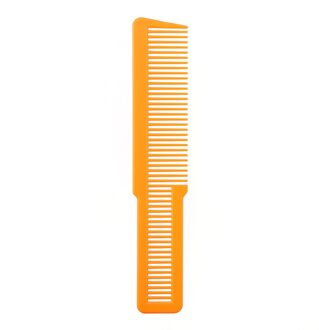 Salon Kappers Carbon Anti-Statische Kam Grove Tondeuse Kam Massage Borstel Pro Salon Haarverzorging Styling Tool oranje