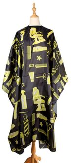 Salon Kapsel Kappers Cape Professionele Kapper Haren Gown Wrap Doek Schort geel