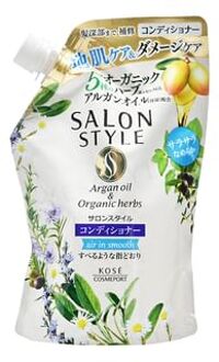 Salon Style Argan Oil & Organic Herbs Conditioner Air In Smooth Refill 360ml